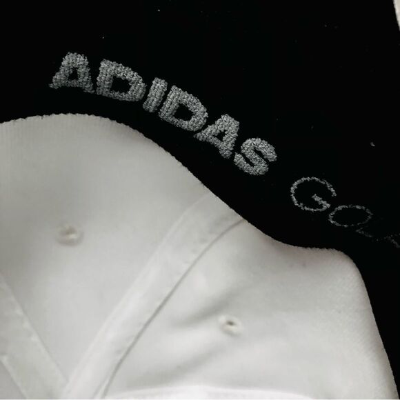 Adidas Embroidered Logo White Cap Hat Sz L/XL - Picture 9 of 10